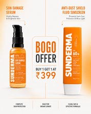 Daily Defense Duo – BOGO Offer | SPF 60+ Sunscreen + Sun Damage Serum