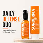 Daily Defense Duo – BOGO Offer | SPF 60+ Sunscreen + Sun Damage Serum