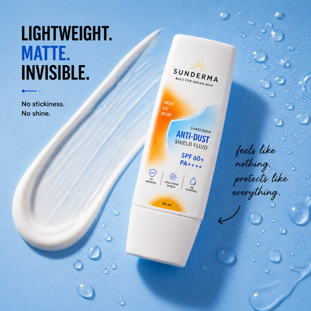 Sunderma Anti-Dust Shield Fluid Sunscreen SPF 60+ PA++++
