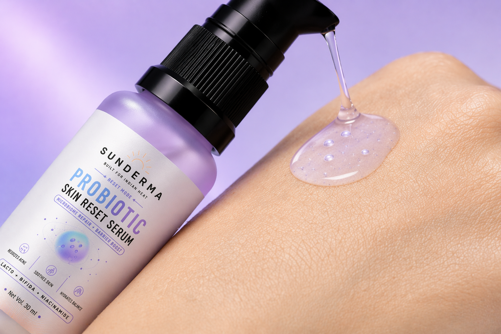 Sunderma Probiotic Skin Reset Serum – Microbiome Repair + Barrier Boost