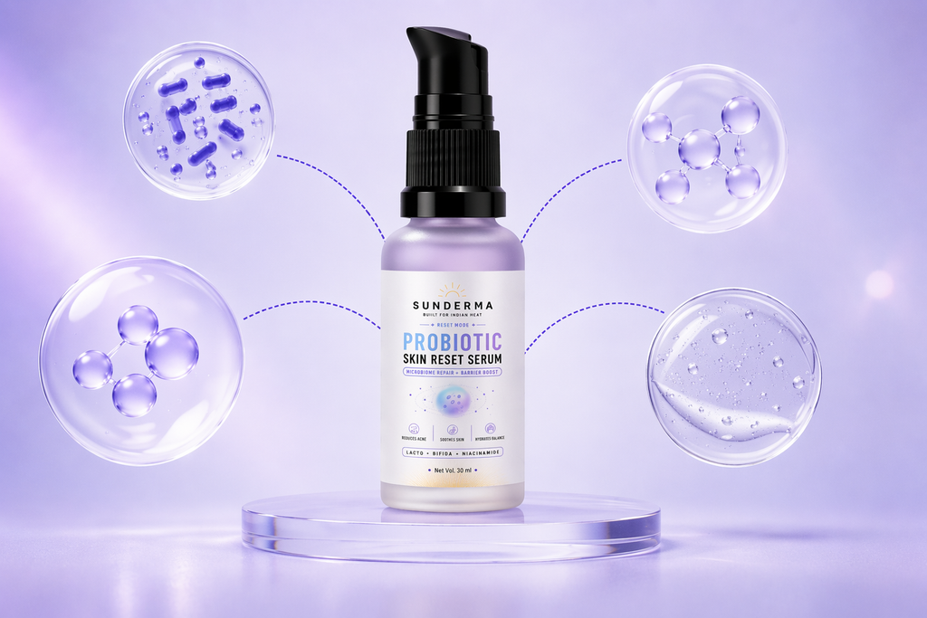 Sunderma Probiotic Skin Reset Serum – Microbiome Repair + Barrier Boost