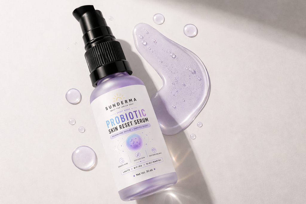 Sunderma Probiotic Skin Reset Serum – Microbiome Repair + Barrier Boost