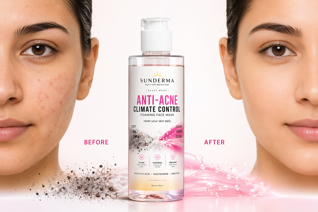 Sunderma Anti-Acne Climate Control Foaming Face Wash