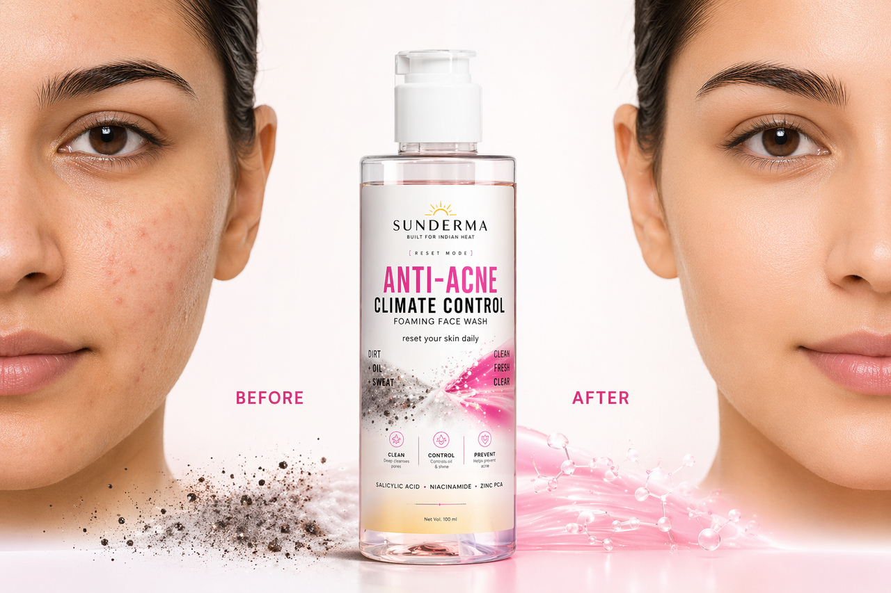Sunderma Anti-Acne Climate Control Foaming Face Wash