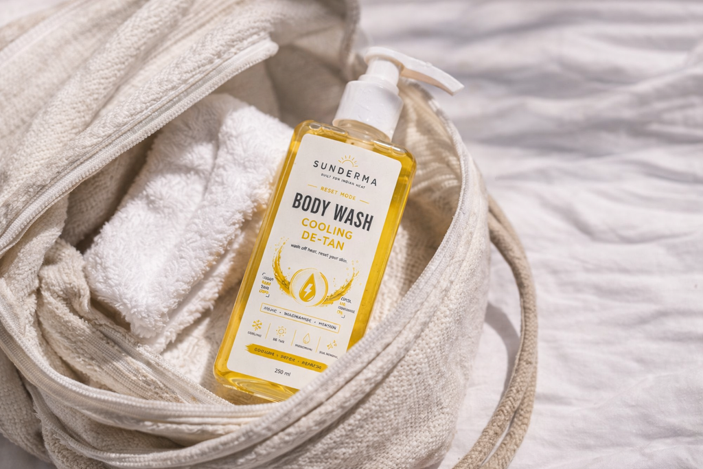 Sunderma Body Wash — Cooling De-Tan Reset
