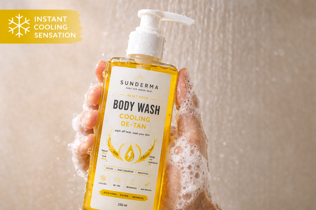 Sunderma Body Wash — Cooling De-Tan Reset