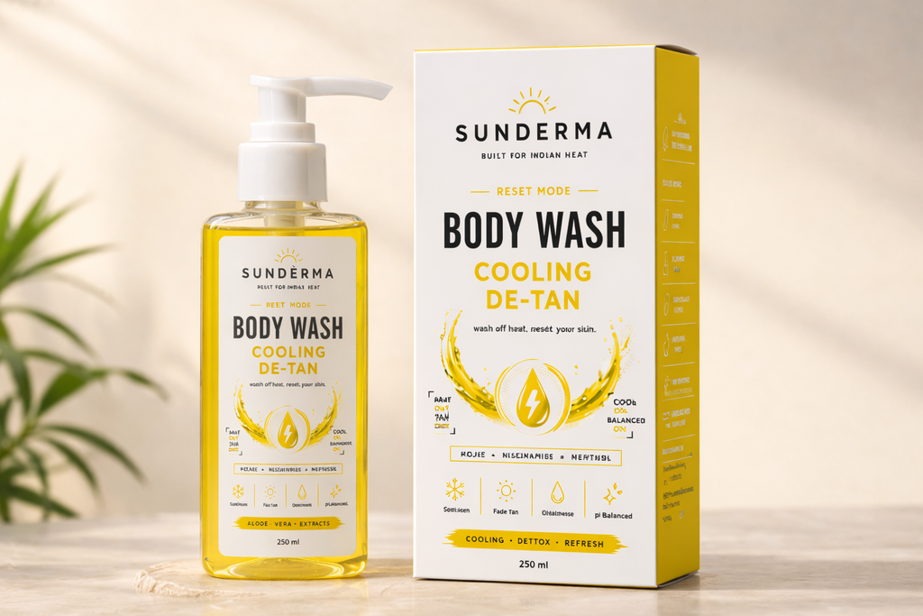 Sunderma Body Wash — Cooling De-Tan Reset