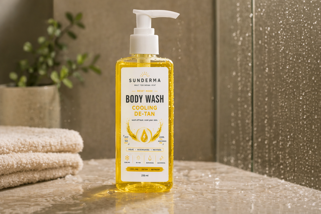 Sunderma Body Wash — Cooling De-Tan Reset