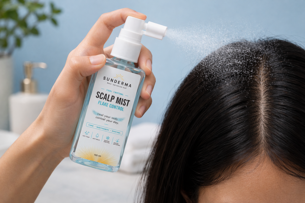 Sunderma Scalp Mist — Flake and Dandruff Control + Instant Cooling