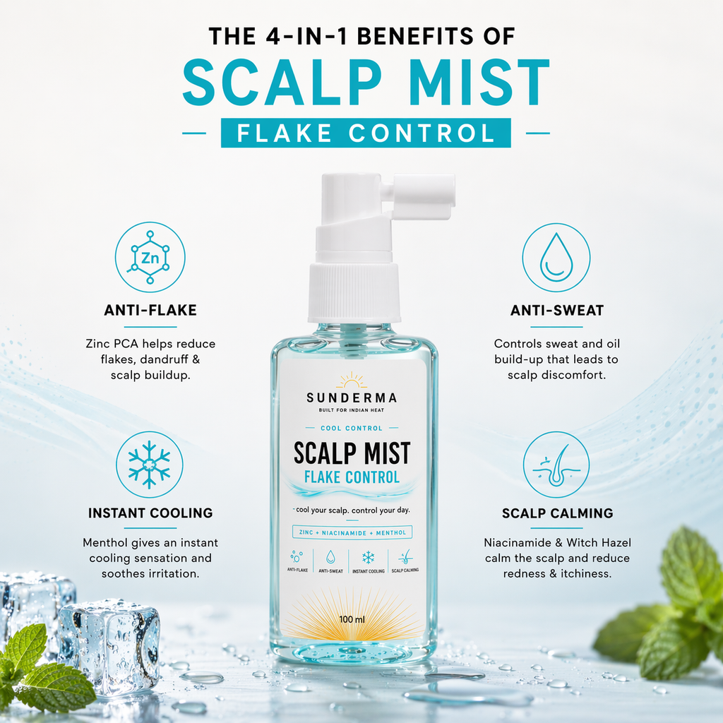 Sunderma Scalp Mist — Flake and Dandruff Control + Instant Cooling
