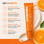 SUNDERMA LipShield™ SPF 50 Lip Balm – Clear Defense